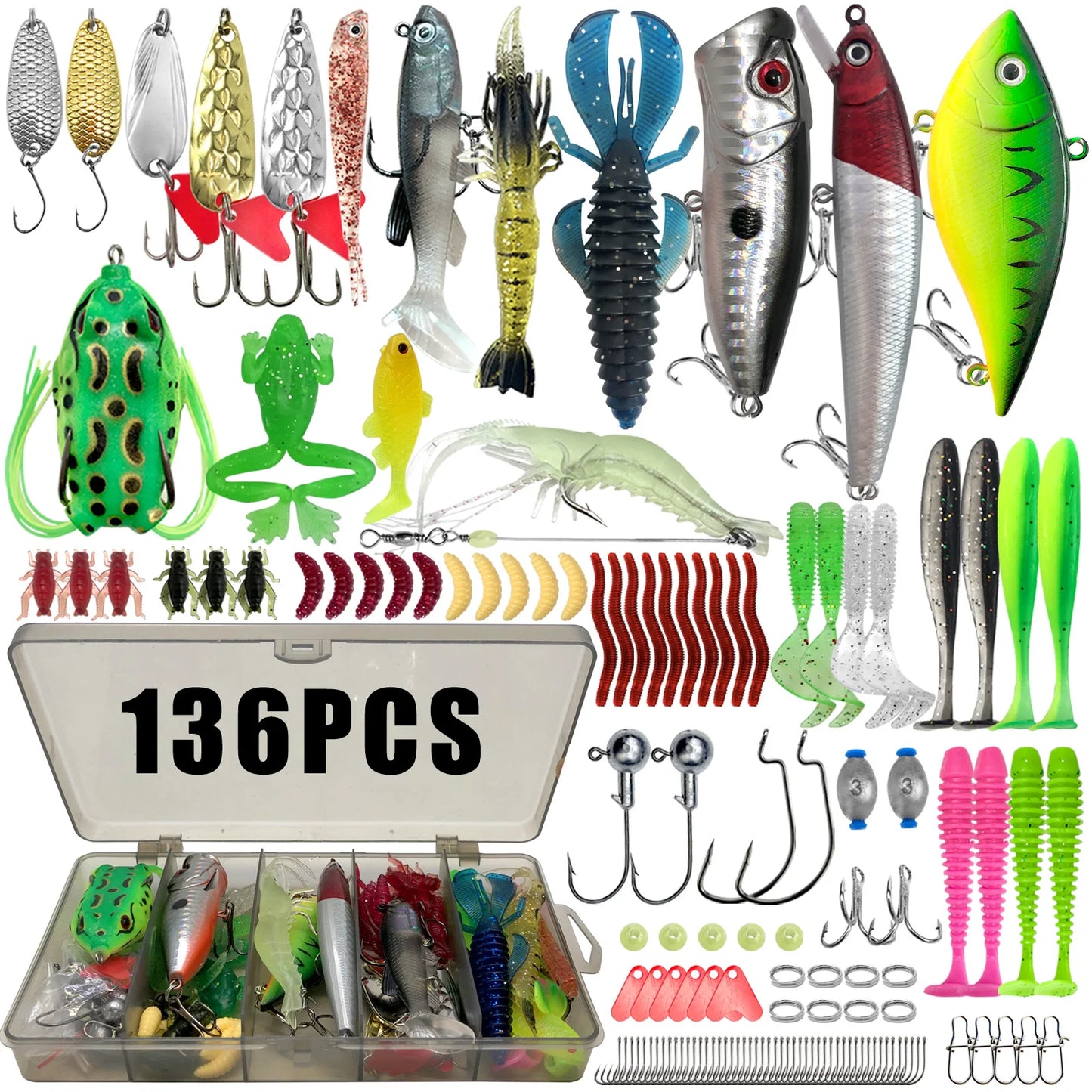 Kit Leurres de pêche — 86 à 366 pièces