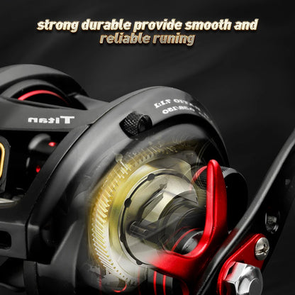 Moulinet Baitcasting JOHNCOO MT200 — gros poisson, drag 13 kg