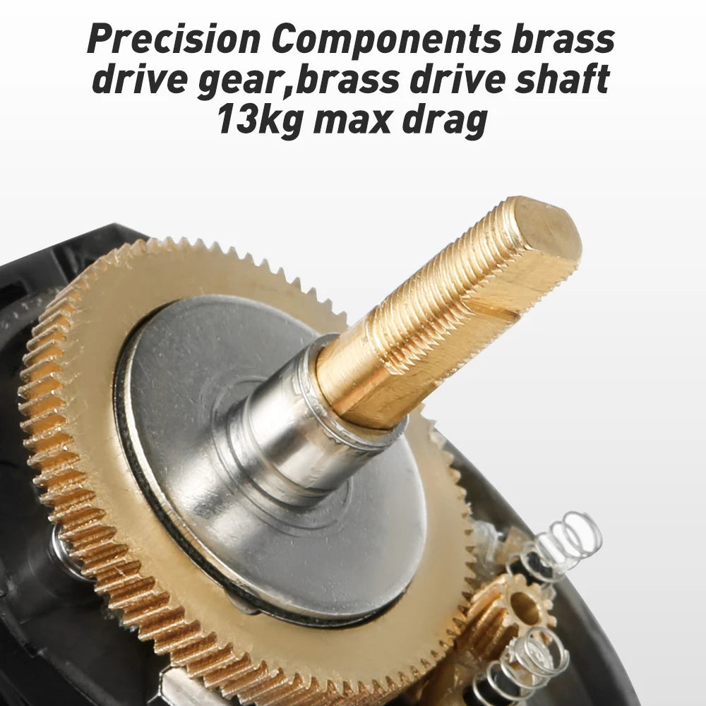 Moulinet Baitcasting JOHNCOO MT200 — gros poisson, drag 13 kg
