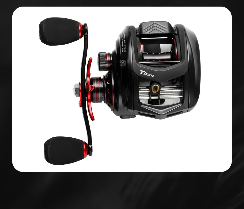Moulinet Baitcasting JOHNCOO MT200 — gros poisson, drag 13 kg