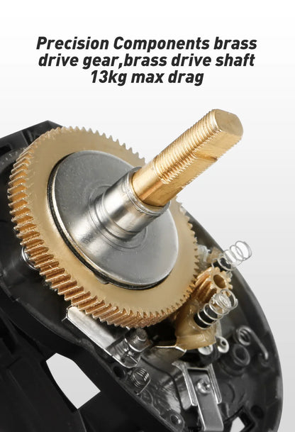 Moulinet Baitcasting JOHNCOO MT200 — gros poisson, drag 13 kg