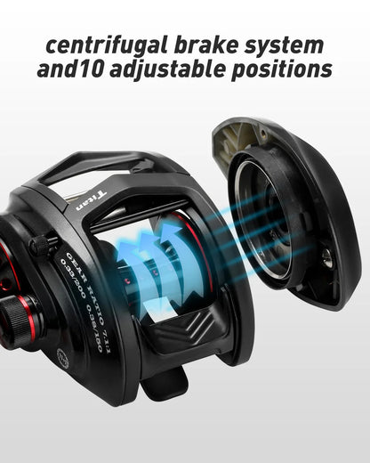 Moulinet Baitcasting JOHNCOO MT200 — gros poisson, drag 13 kg