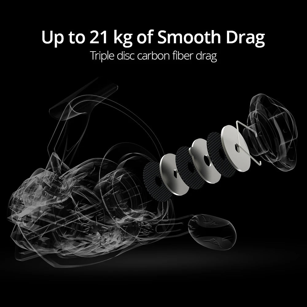 Moulinet Spinning KastKing Megatron — drag 18 kg, 7+1 BB