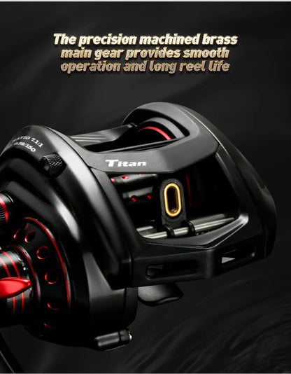 Moulinet Baitcasting JOHNCOO MT200 — gros poisson, drag 13 kg