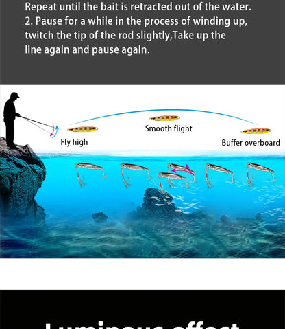 Leurre de pêche Jig Métal — 10 à 50 g