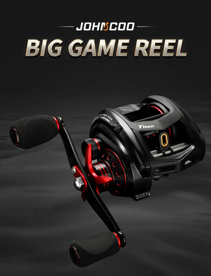 Moulinet Baitcasting JOHNCOO MT200 — gros poisson, drag 13 kg