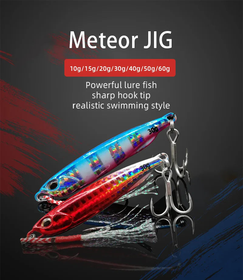 Leurre de pêche Jig Métal — 10 à 50 g