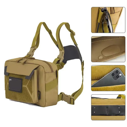 Gilet-Sac de Pêche — multi-poches, camouflage