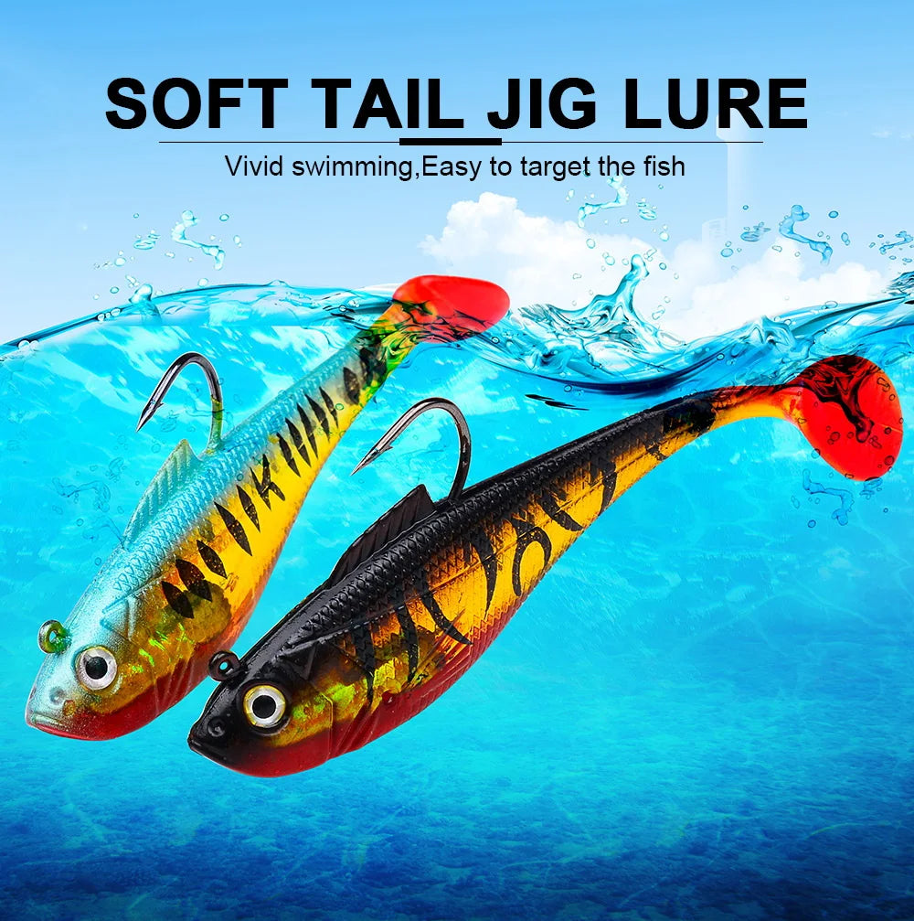 Leurre de pêche Souple — Tête plombée, 4 à 25 g