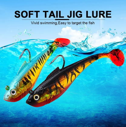 Leurre de pêche Souple — Tête plombée, 4 à 25 g