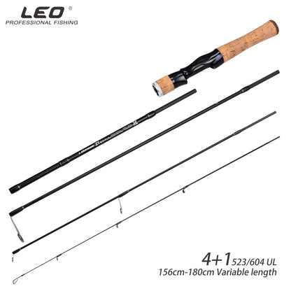 Canne LEOFISHING UL Carbon — bait finesse, 1,56 à 1,8 m