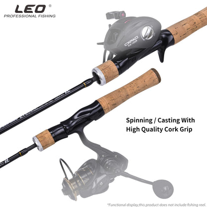 Canne LEOFISHING UL Carbon — bait finesse, 1,56 à 1,8 m