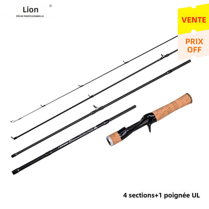 Canne LEOFISHING UL Carbon — bait finesse, 1,56 à 1,8 m