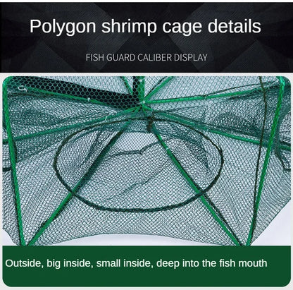 Nasse de pêche Hexagonale — filet 8 ouvertures
