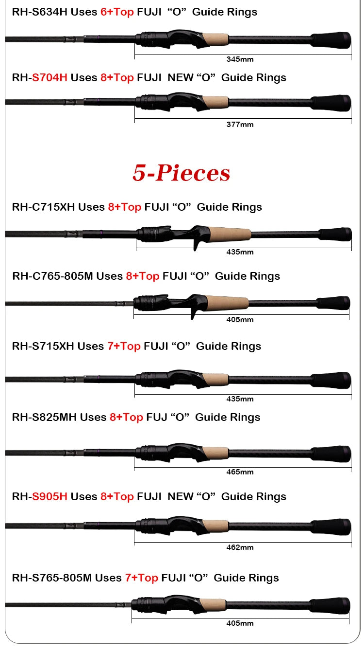 Canne PURELURE SHARPEN Travel — soft lure, anneaux Fuji