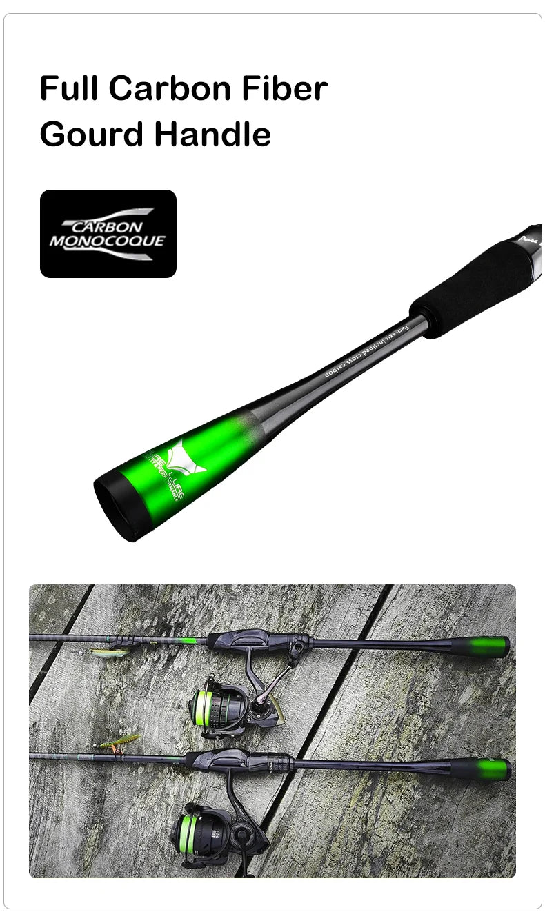 Canne PURELURE ZERO — carbone haute densité, lancer longue distance