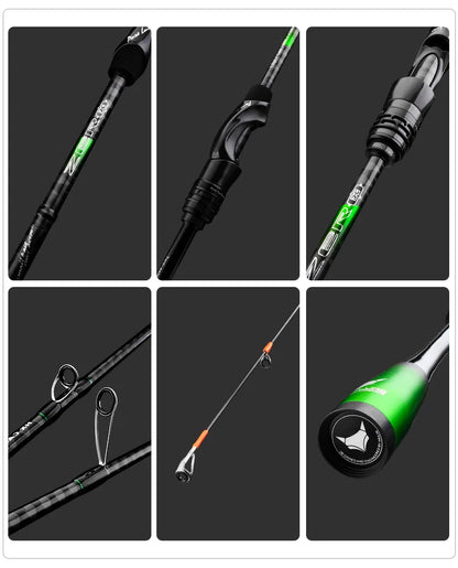 Canne PURELURE ZERO — carbone haute densité, lancer longue distance