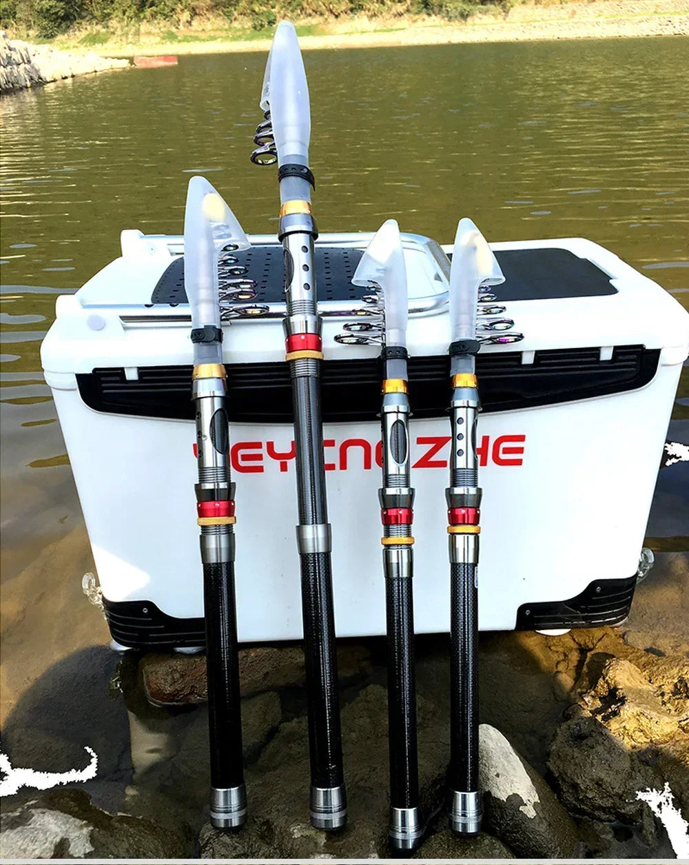 Canne Spinning Combo + Moulinet — carbone 1,8 à 3,6 m
