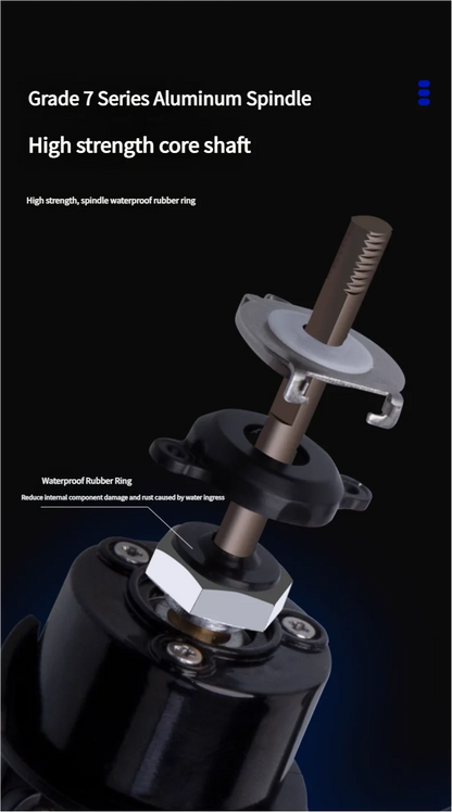 Moulinet de pêche Carbone Micro — 119 g, ultra-léger