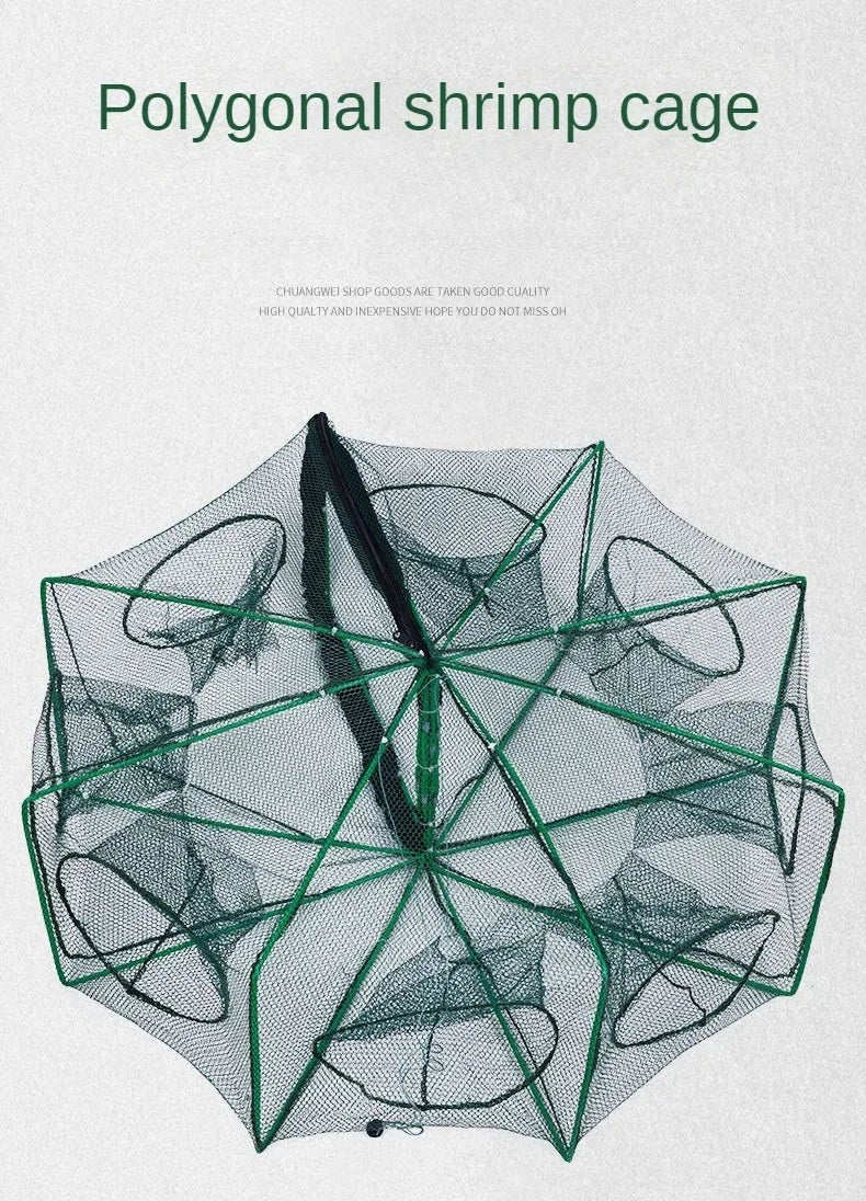 Nasse de pêche Hexagonale — filet 8 ouvertures
