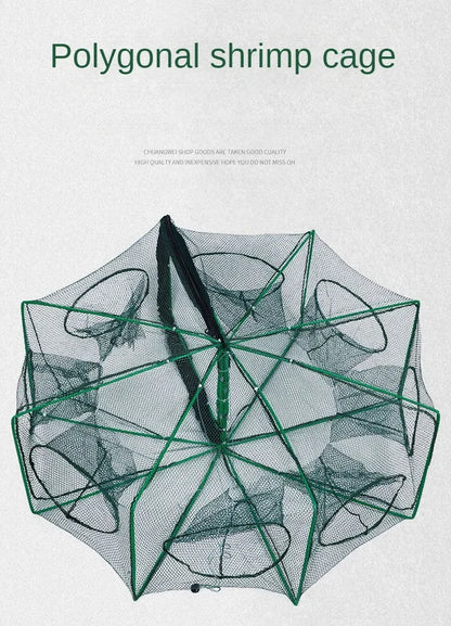 Nasse de pêche Hexagonale — filet 8 ouvertures