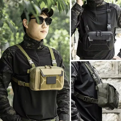 Gilet-Sac de Pêche — multi-poches, camouflage