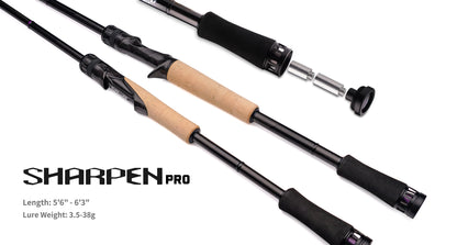 Canne PURELURE SHARPEN Travel — soft lure, anneaux Fuji
