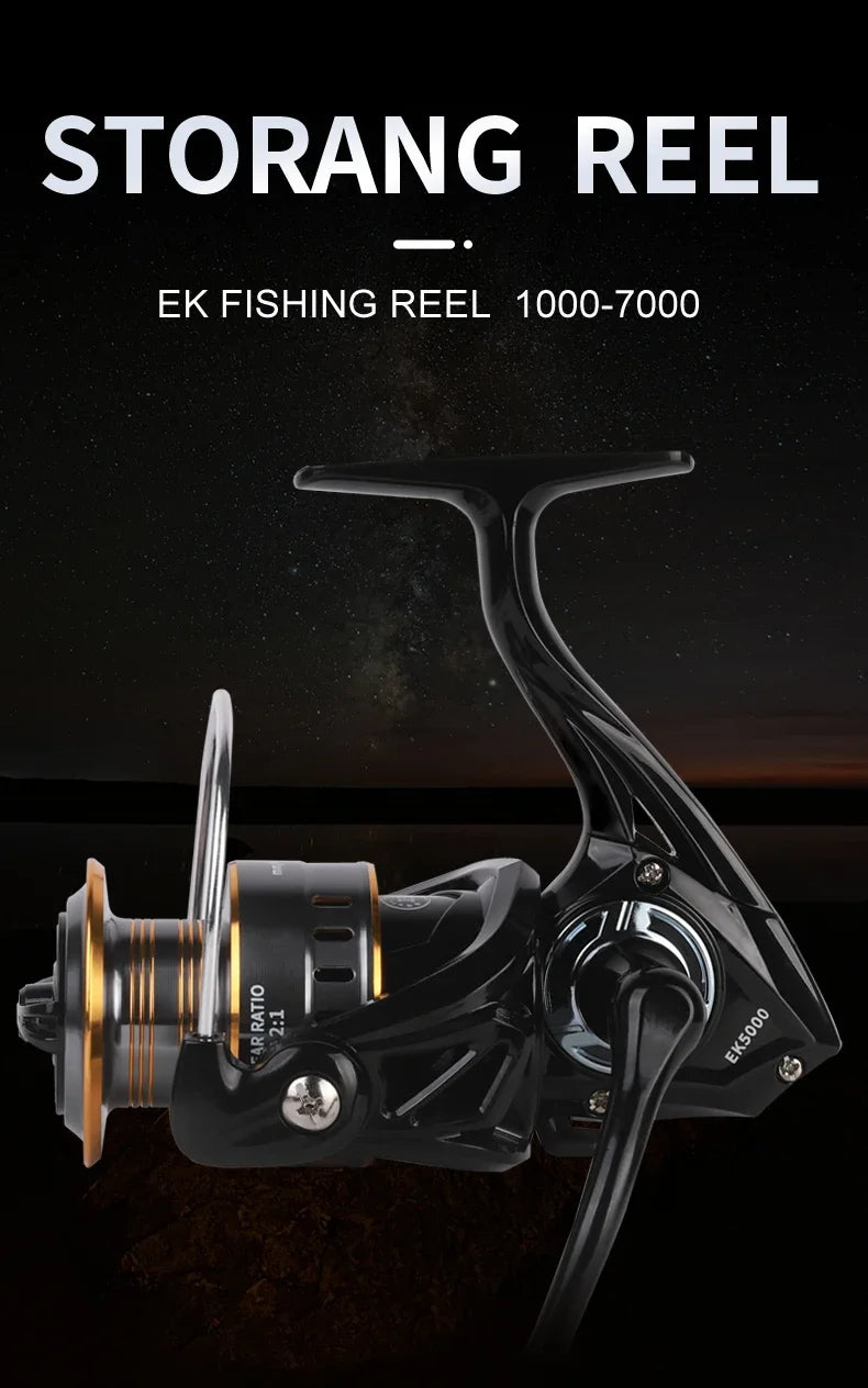 Moulinet de pêche Spinning Pro — tailles 1000 à 7000