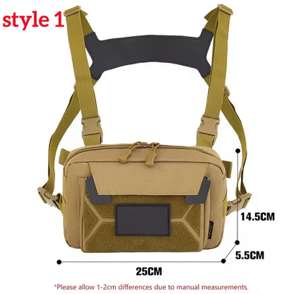 Gilet-Sac de Pêche — multi-poches, camouflage