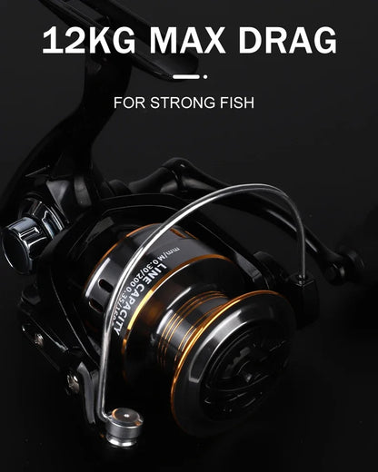 Moulinet Spinning Ultra Light Pro — 1000 à 7000, drag 12 kg