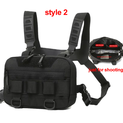 Gilet-Sac de Pêche — multi-poches, camouflage