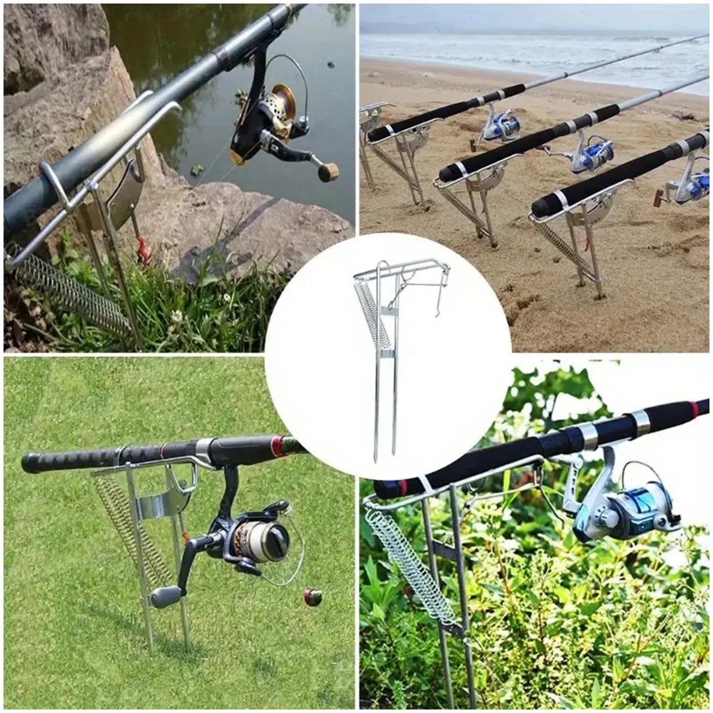 Support Canne à pêche Automatique — ressort, universel