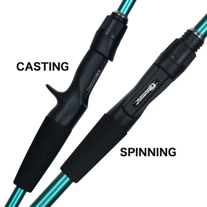 Canne BIUTIFU Travel — spinning / casting carbone, 1,8 à 2,4 m