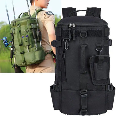 Sac à Dos de Pêche — tactique, porte-cannes
