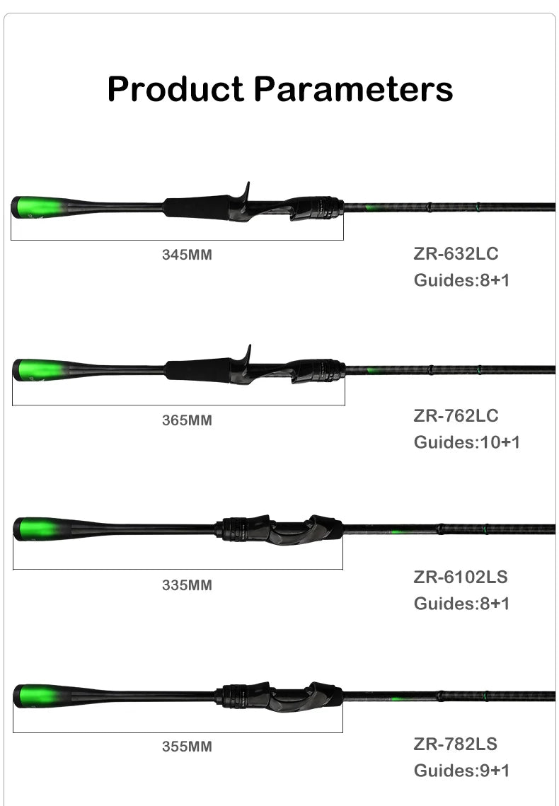 Canne PURELURE ZERO — carbone haute densité, lancer longue distance