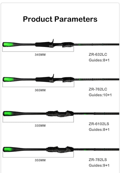 Canne PURELURE ZERO — carbone haute densité, lancer longue distance