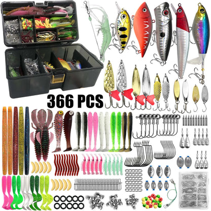 Kit Leurres de pêche — 86 à 366 pièces