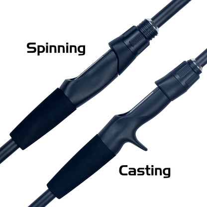Canne à pêche Carbone Ultra-Légère — 1,8 à 2,4 m, spinning & baitcasting