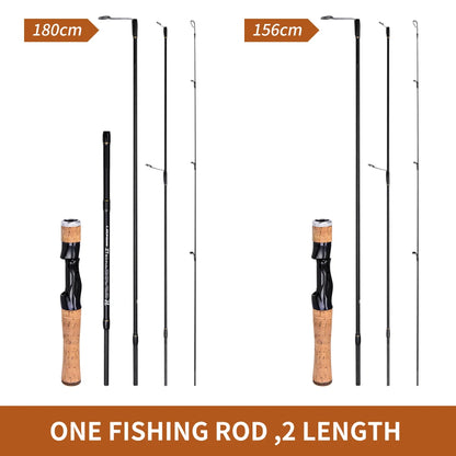 Canne LEOFISHING UL Carbon — bait finesse, 1,56 à 1,8 m