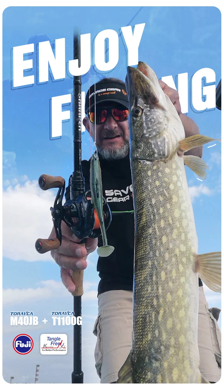 Canne PURELURE SHARPEN Travel — soft lure, anneaux Fuji