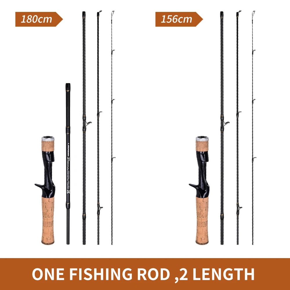Canne LEOFISHING UL Carbon — bait finesse, 1,56 à 1,8 m