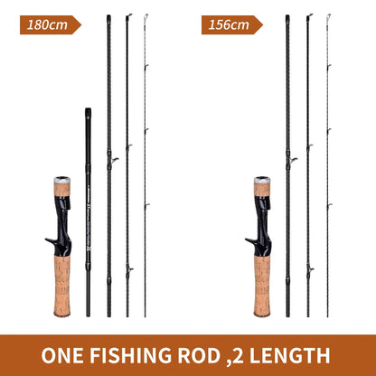 Canne LEOFISHING UL Carbon — bait finesse, 1,56 à 1,8 m
