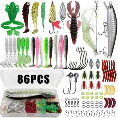Kit Leurres de pêche — 86 à 366 pièces