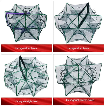 Nasse de pêche Hexagonale — filet 8 ouvertures