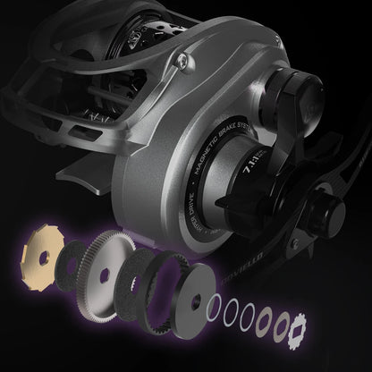 Moulinet Baitcasting SOLOKING ACURA HICC50 Pro — BFS ultra-léger