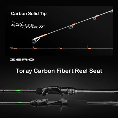 Canne PURELURE ZERO — carbone haute densité, lancer longue distance