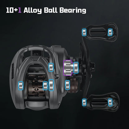 Moulinet Baitcasting SOLOKING ACURA HICC50 Pro — BFS ultra-léger