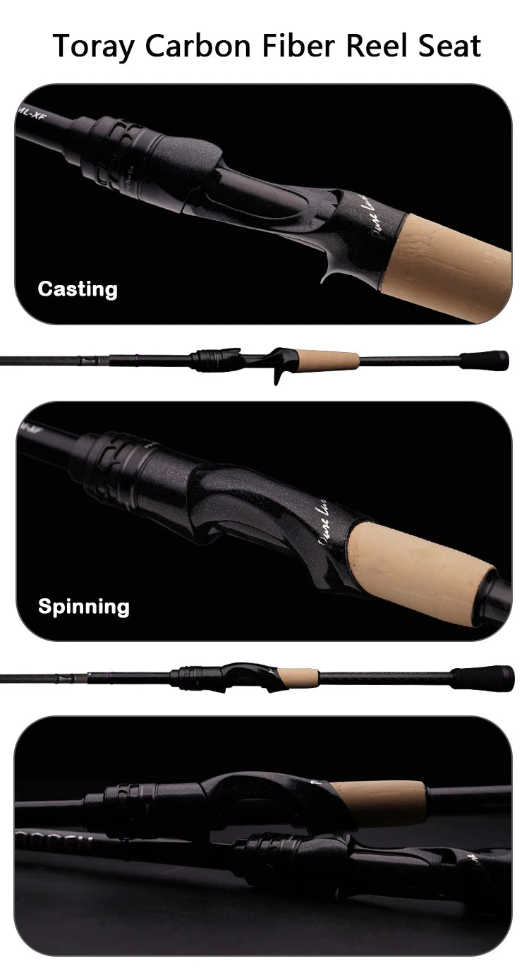Canne PURELURE SHARPEN Travel — soft lure, anneaux Fuji