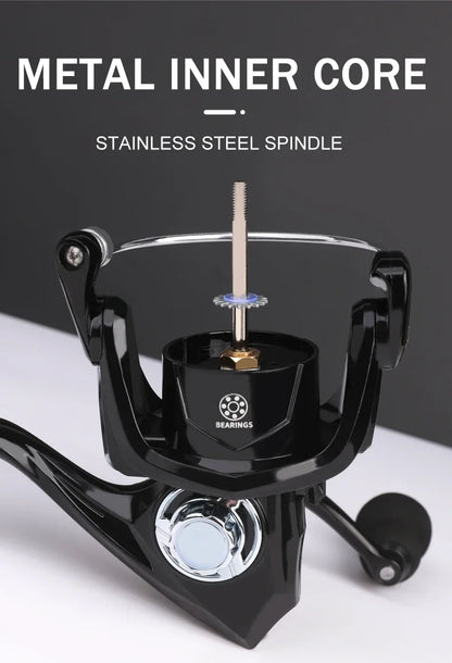 Moulinet de pêche Spinning Pro — tailles 1000 à 7000