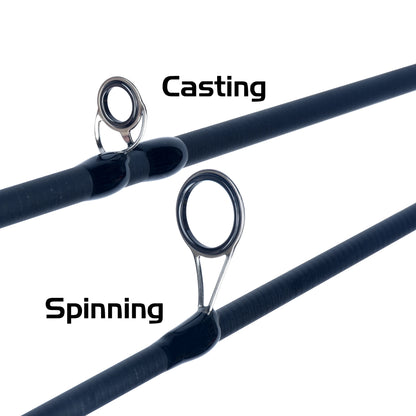 Canne à pêche Carbone Ultra-Légère — 1,8 à 2,4 m, spinning & baitcasting